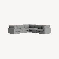Design Within Reach Hackney Lounger Couch in Pecora Grey