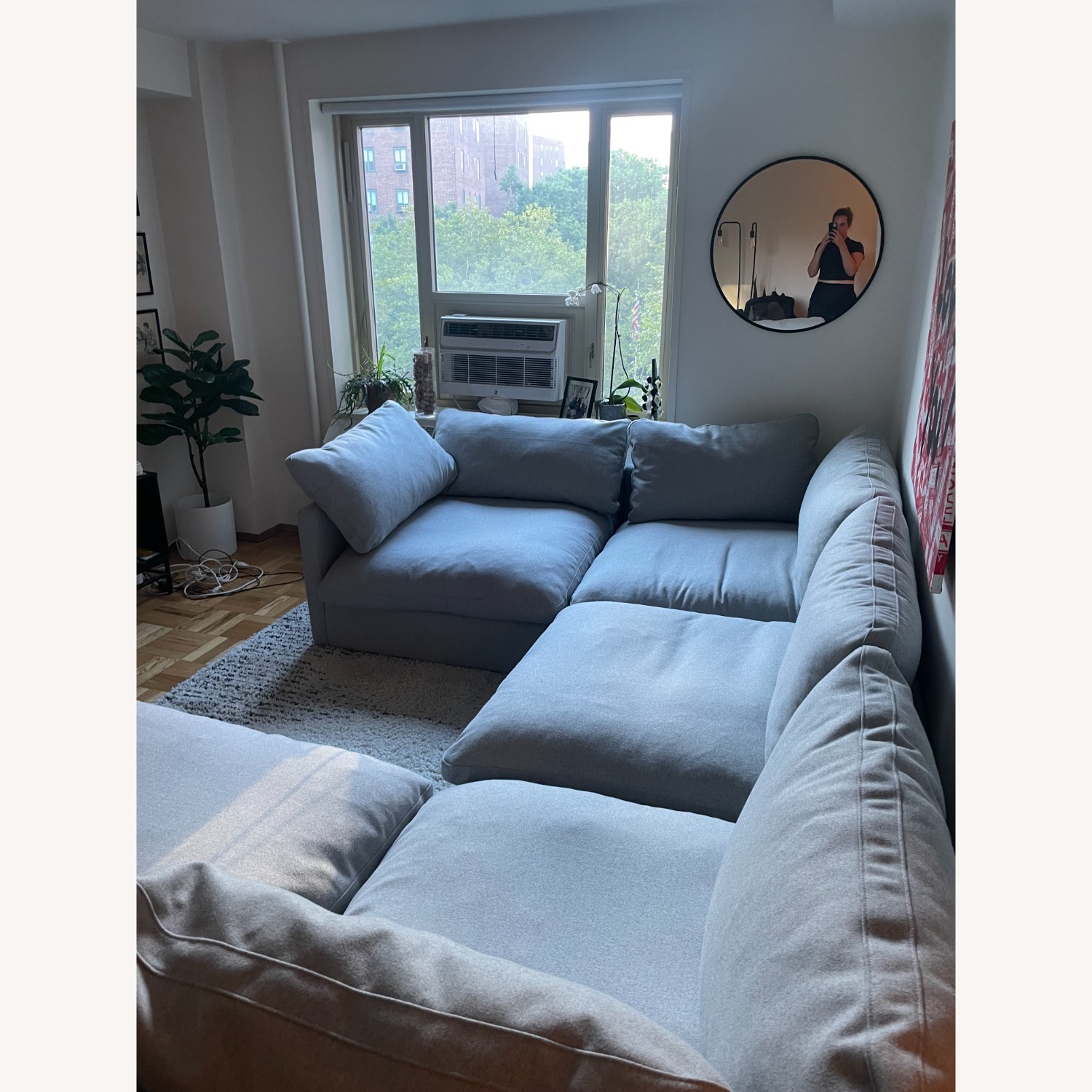Design Within Reach Hackney Lounger Couch in Pecora Grey  - image-2