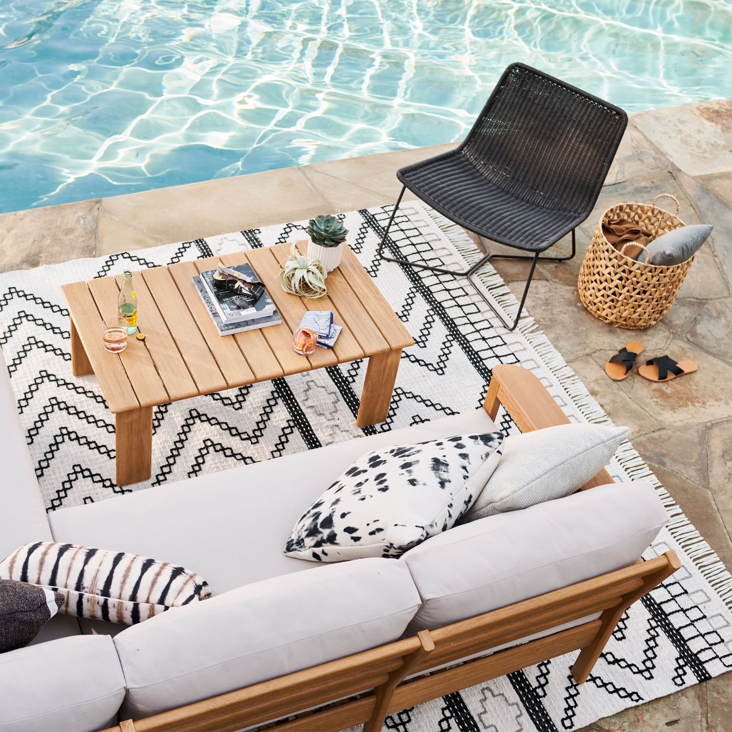 West Elm Playa Outdoor Coffee Table (41") - image-2