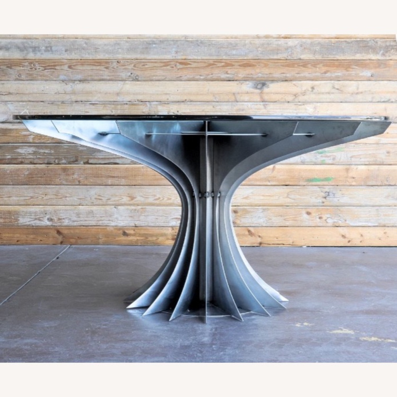 Modern Round Glass Dining Table – Custom Design - image-4