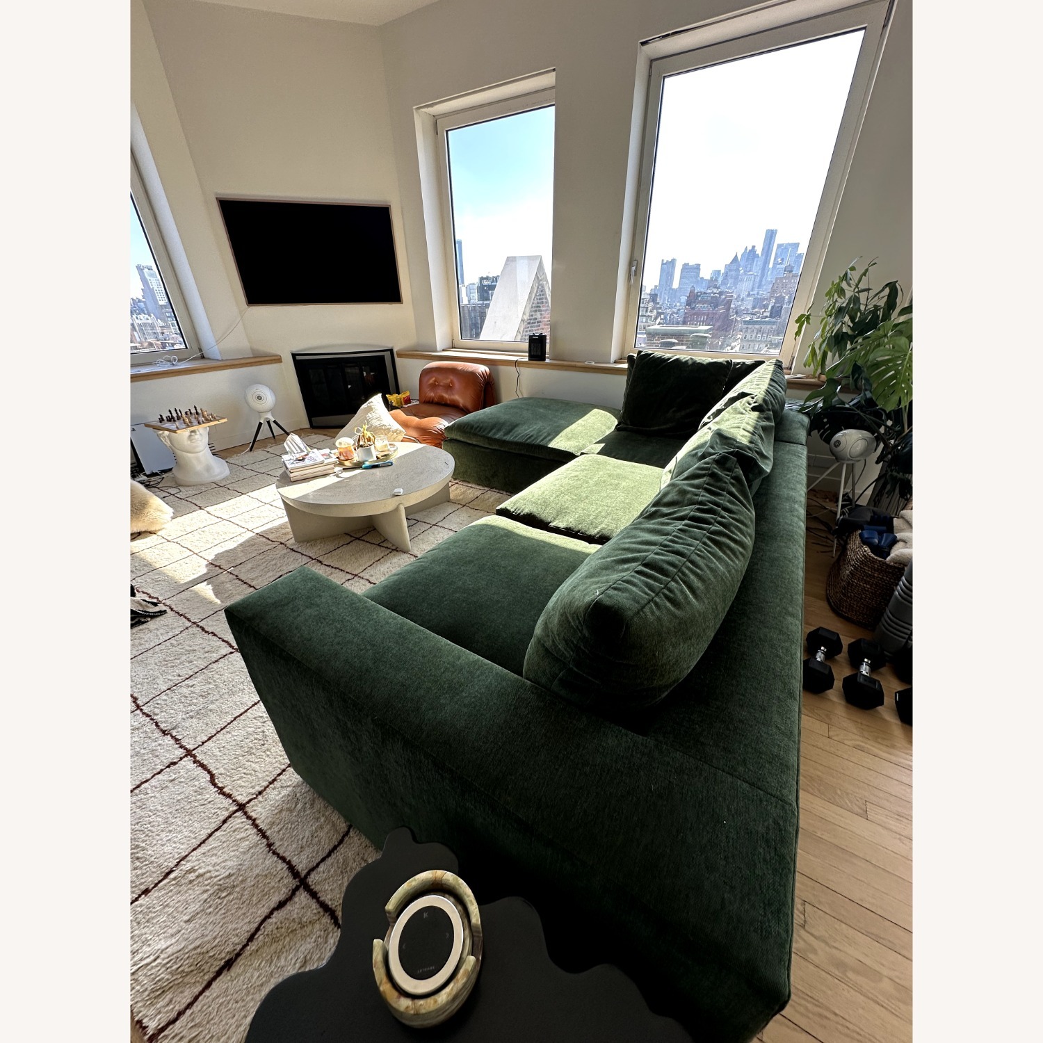 West Elm Harmony Mod 122" Left Ottoman 3-Piece Sectional - image-1