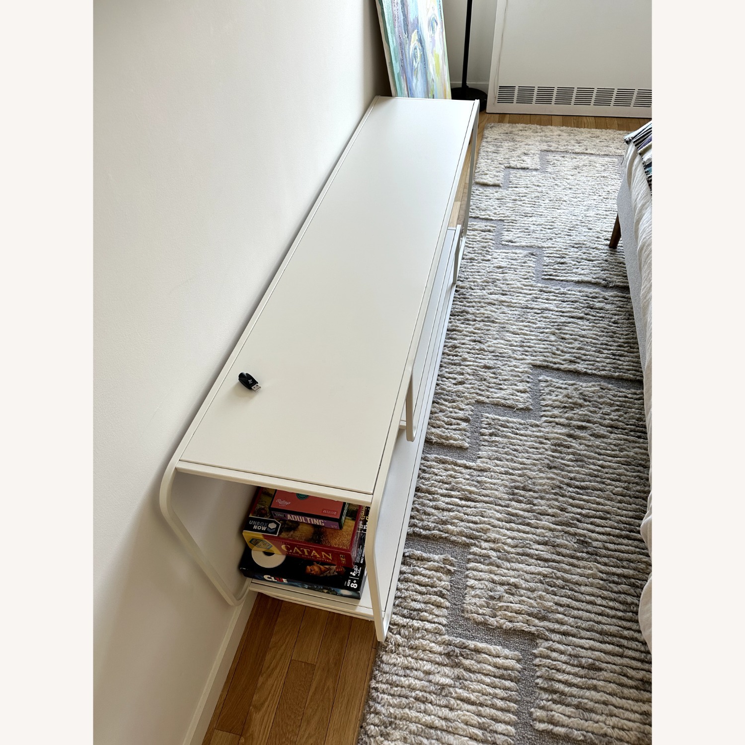 Urban Outfitters Alana White Metal Media Console - image-3