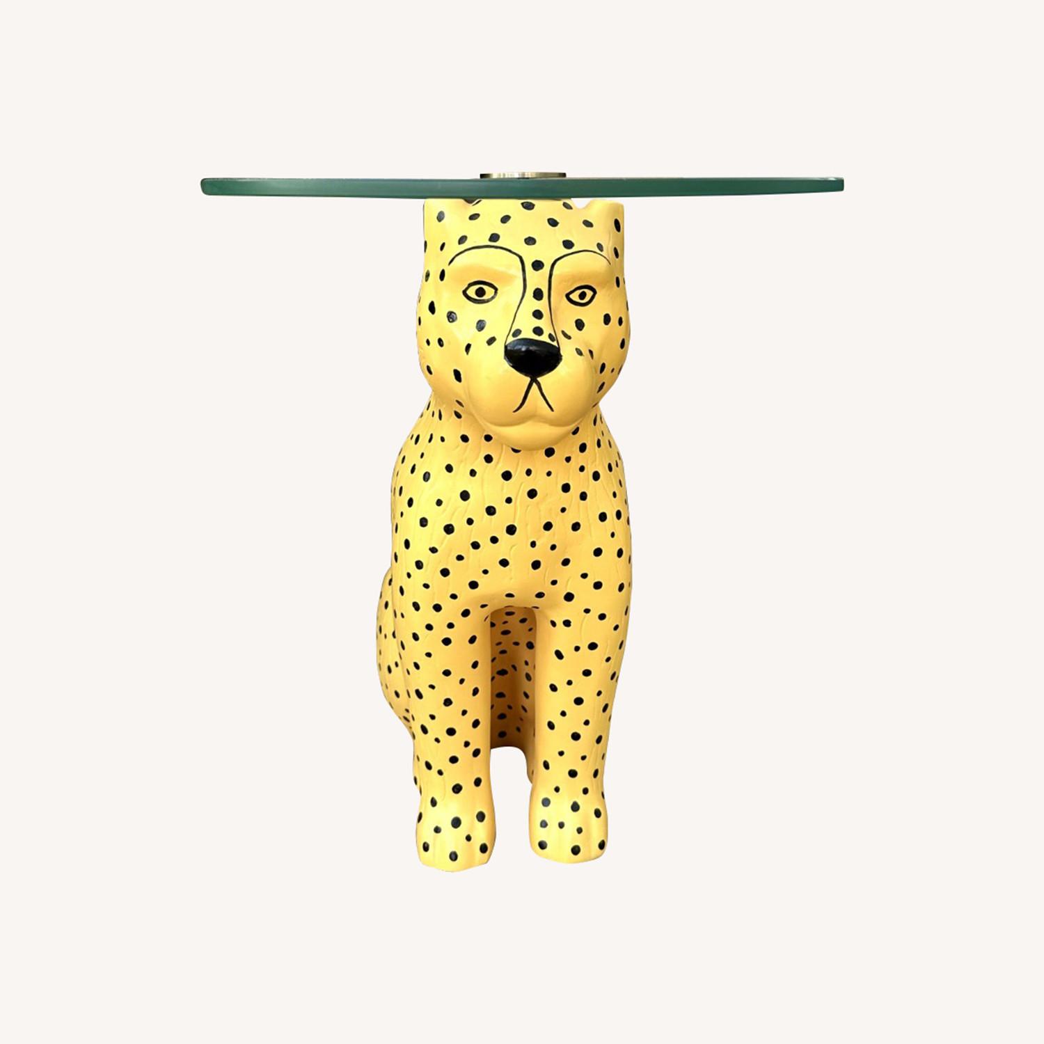 Urban Outfitters Cheetah Side Table - AptDeco