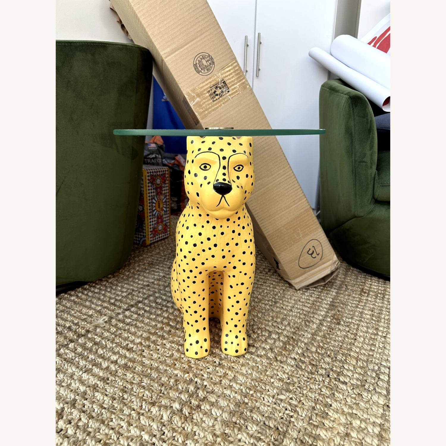 Urban Outfitters Cheetah Side Table - image-3