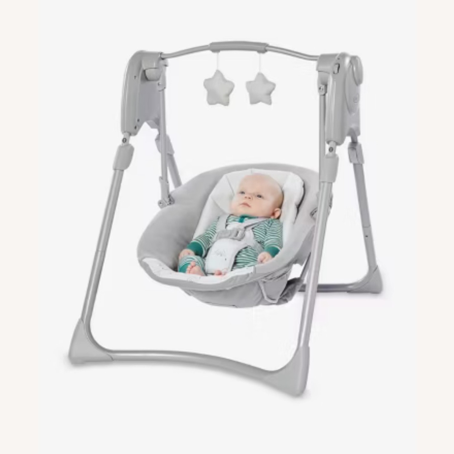 Graco Slim Spaces Compact Baby Swing, Reign - image-2