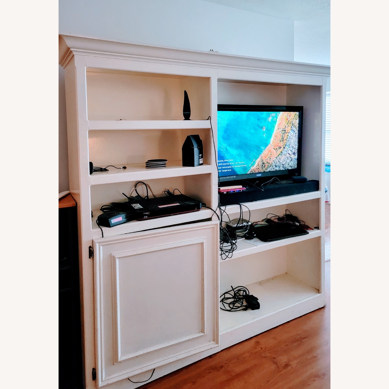 Solid Oak Entertainment Center - image-2