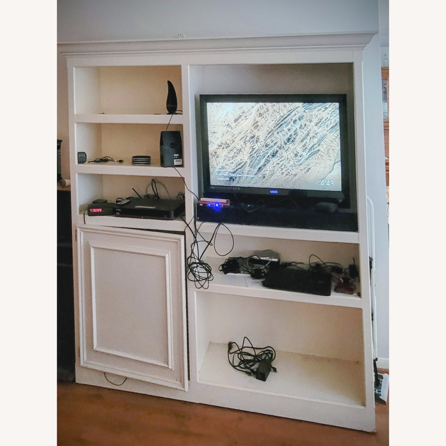 Solid Oak Entertainment Center - image-4