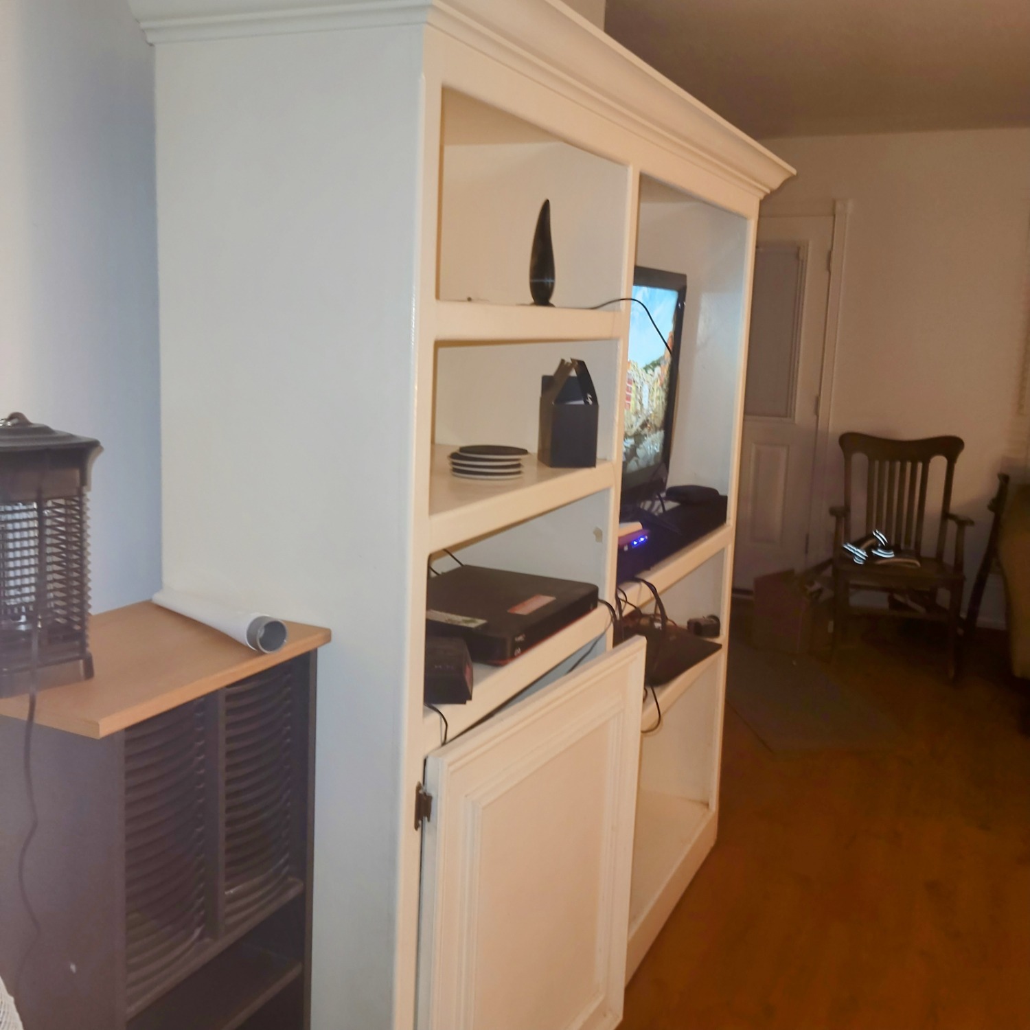 Solid Oak Entertainment Center - image-7