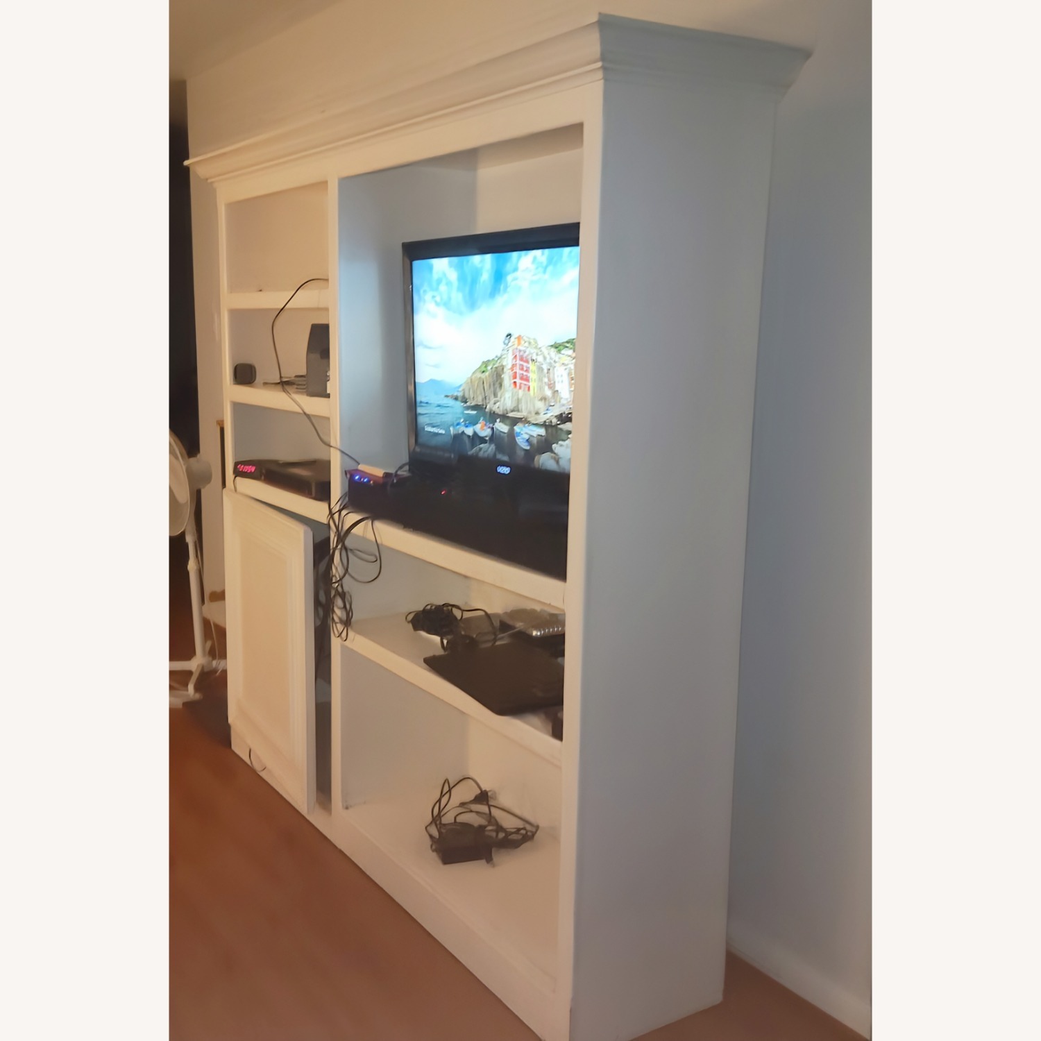 Solid Oak Entertainment Center - image-6