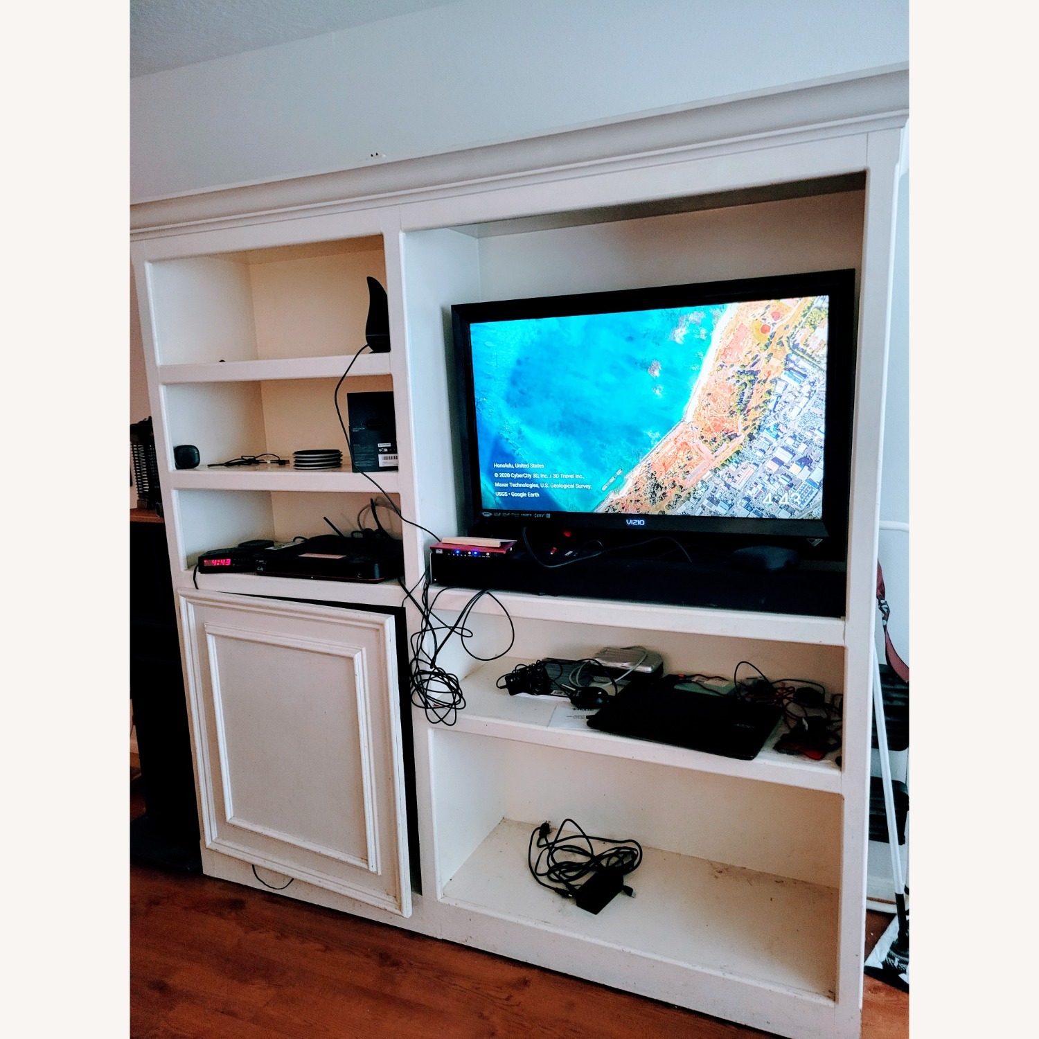 Solid Oak Entertainment Center - image-3