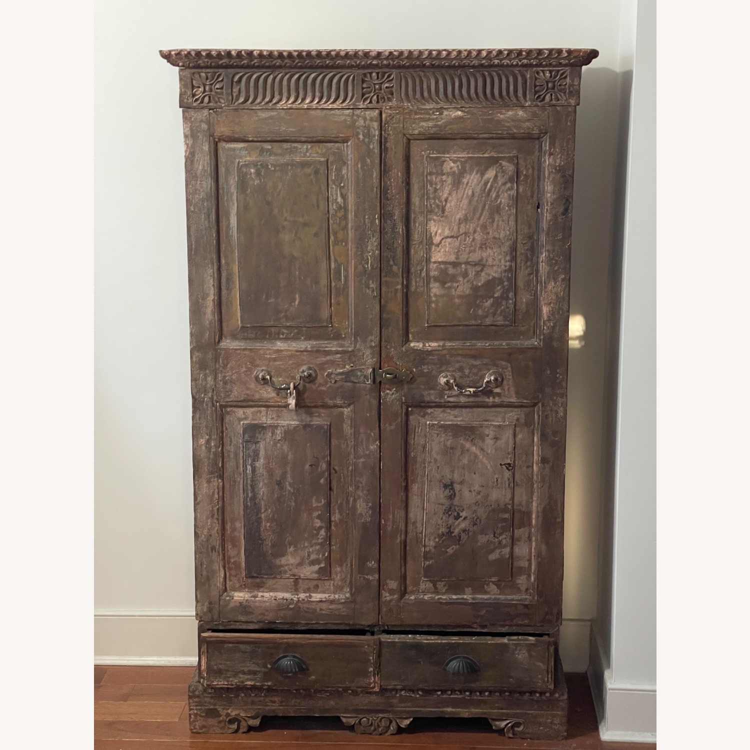 1860 Anglo Indian Antique Cupboard - image-1