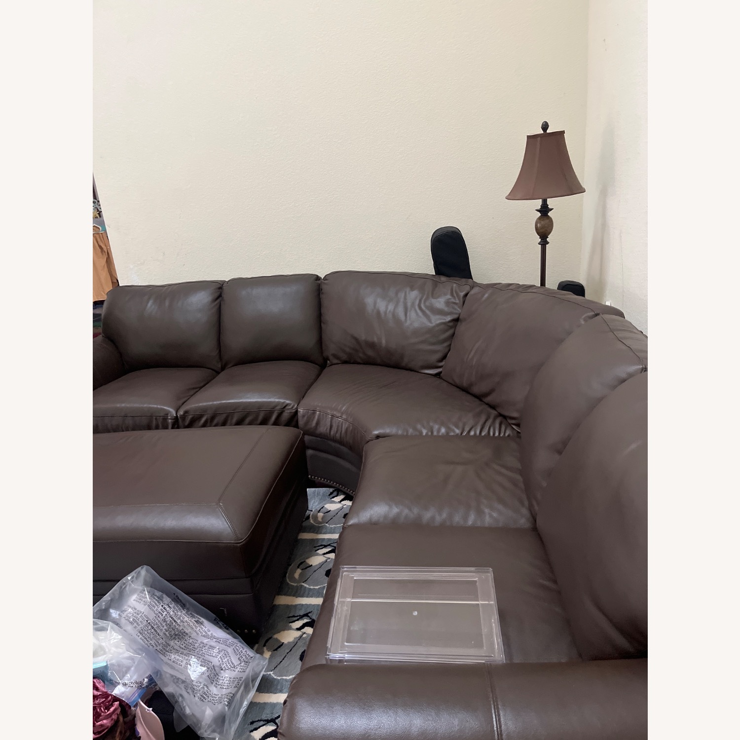 Costco Dark Brown Sofa - image-8