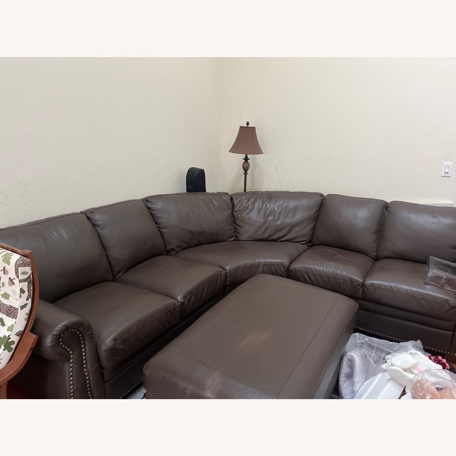 Costco Dark Brown Sofa - image-6
