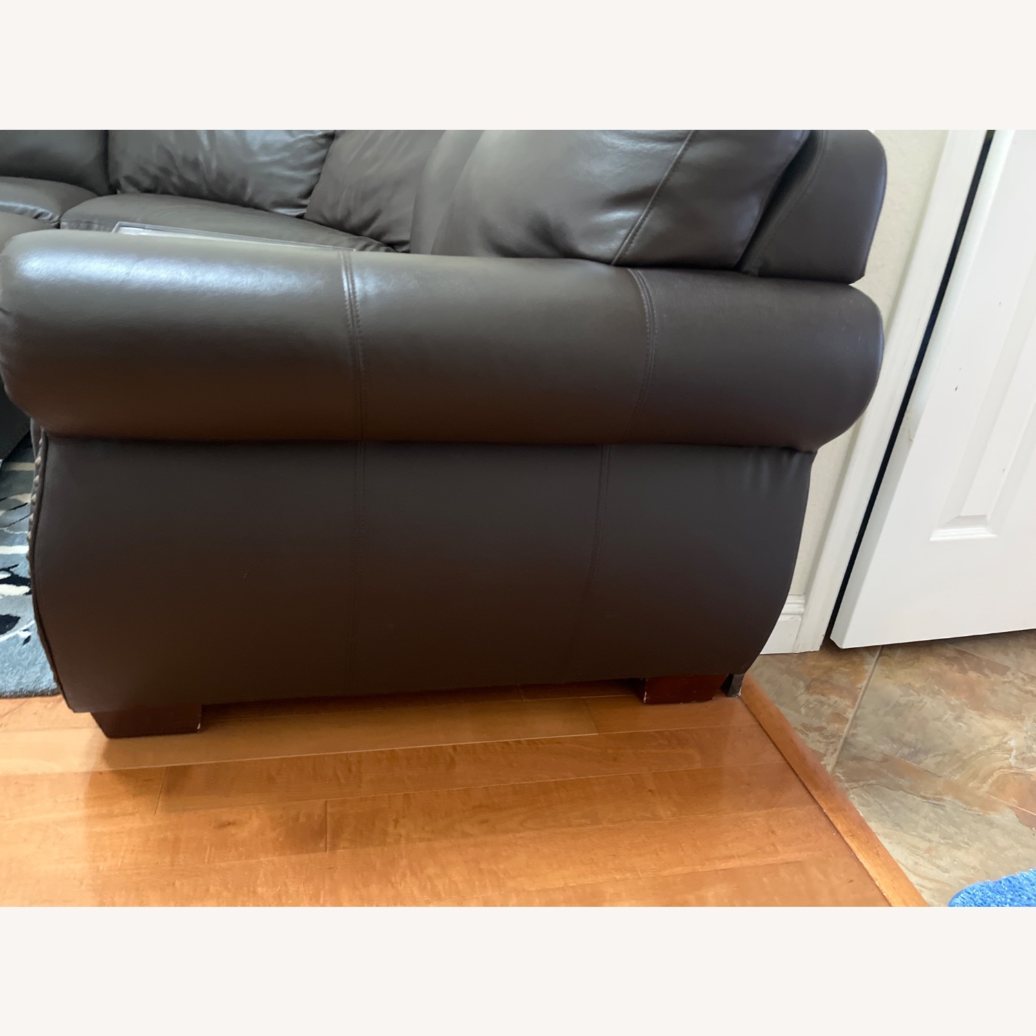 Costco Dark Brown Sofa - image-3