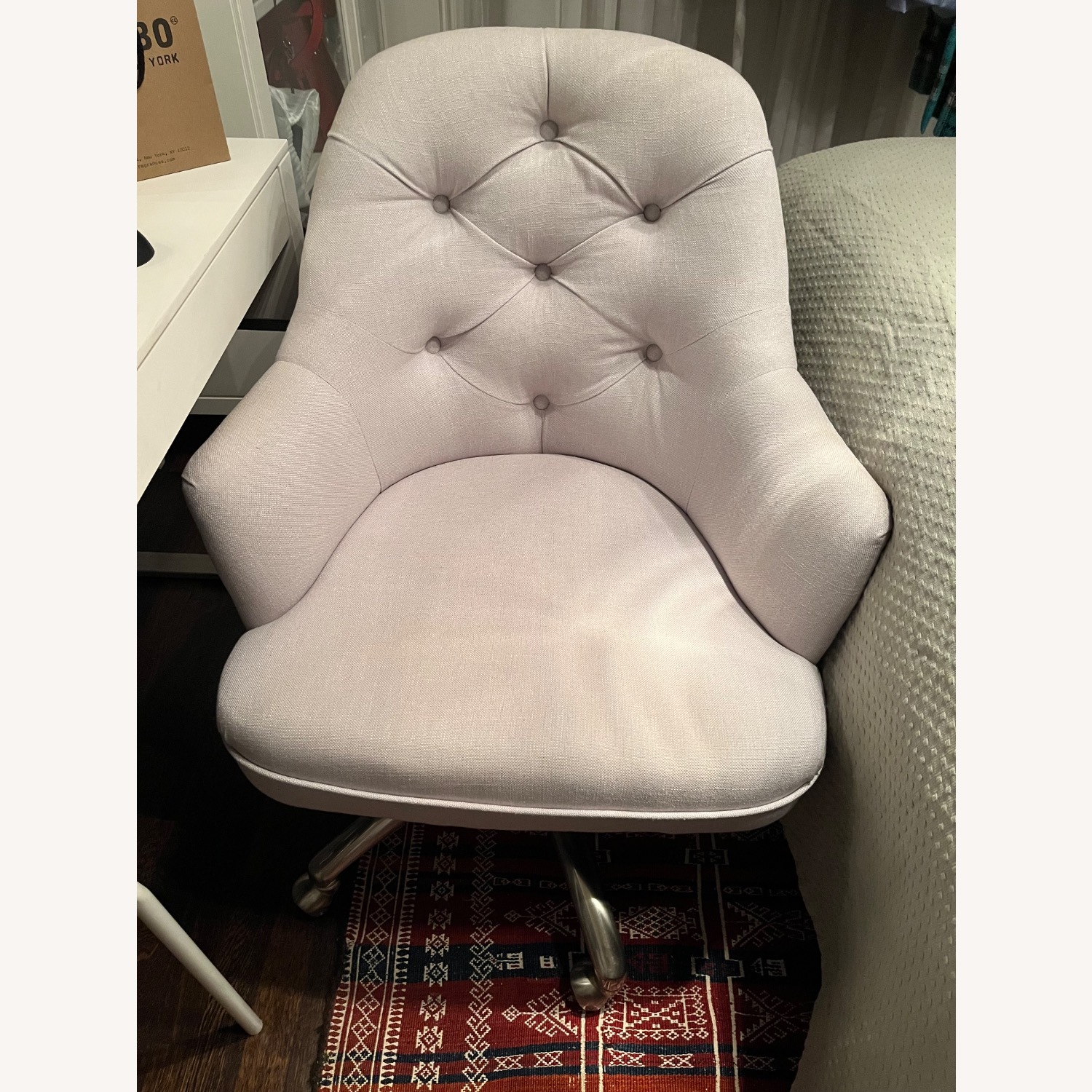 Pottery Barn Teen Tufted Swivel Desk Chair - image-1