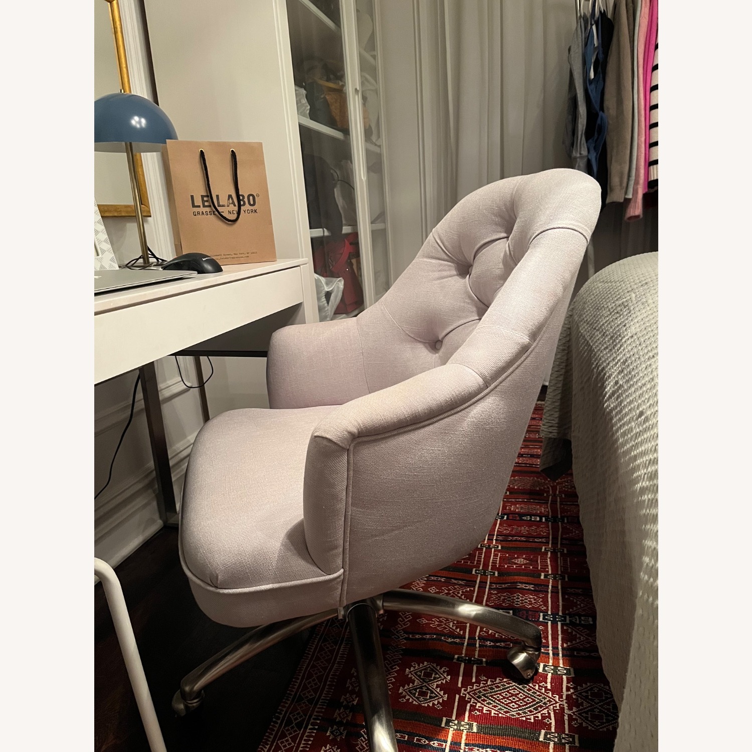 Pottery Barn Teen Tufted Swivel Desk Chair - image-3