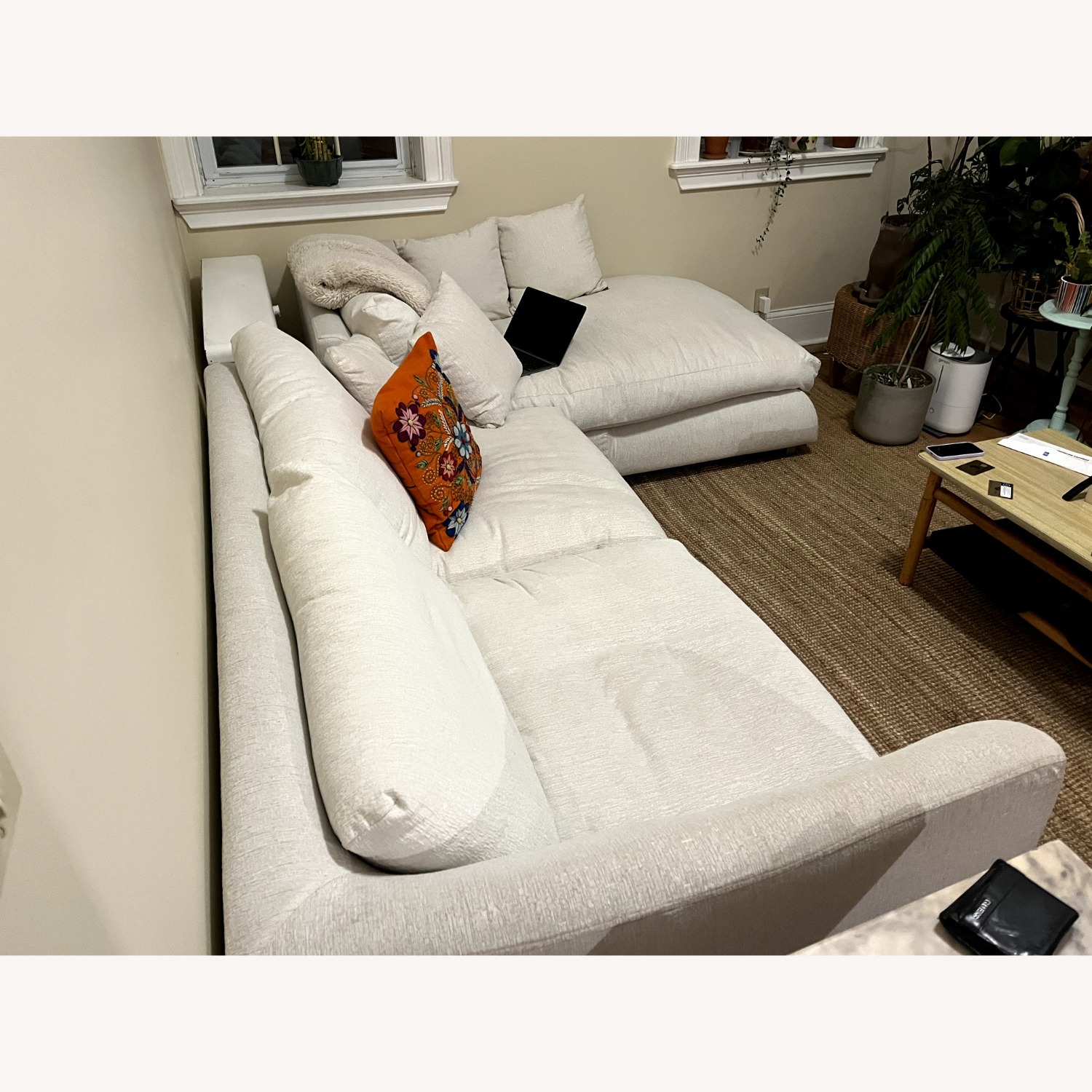 Valyou Feathers 110 inch Sectional - image-3