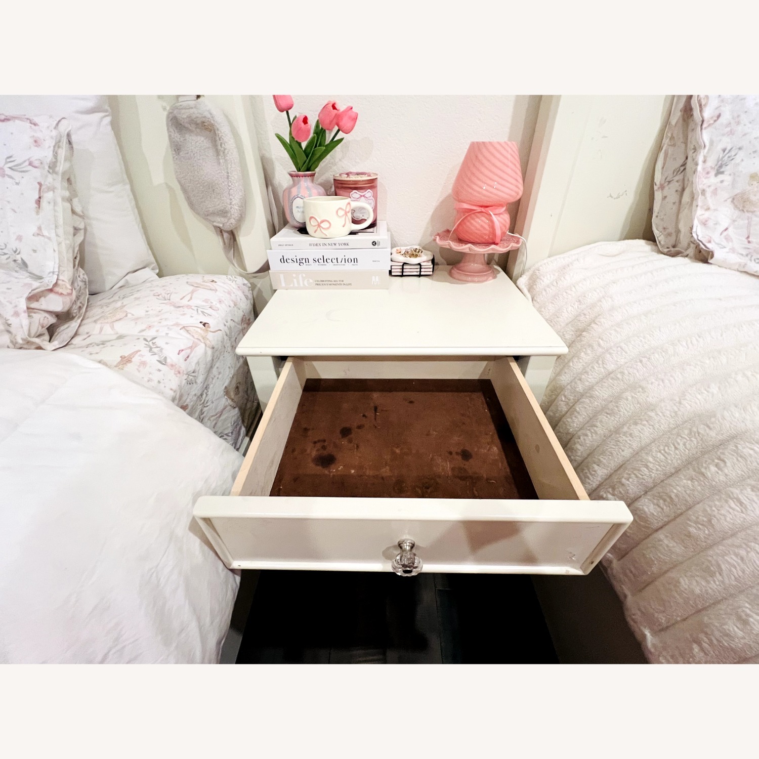 Living Spaces Modern Spindle Nightstand  - image-4