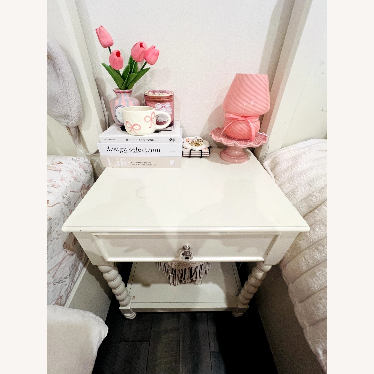 Living Spaces Modern Spindle Nightstand  - image-3