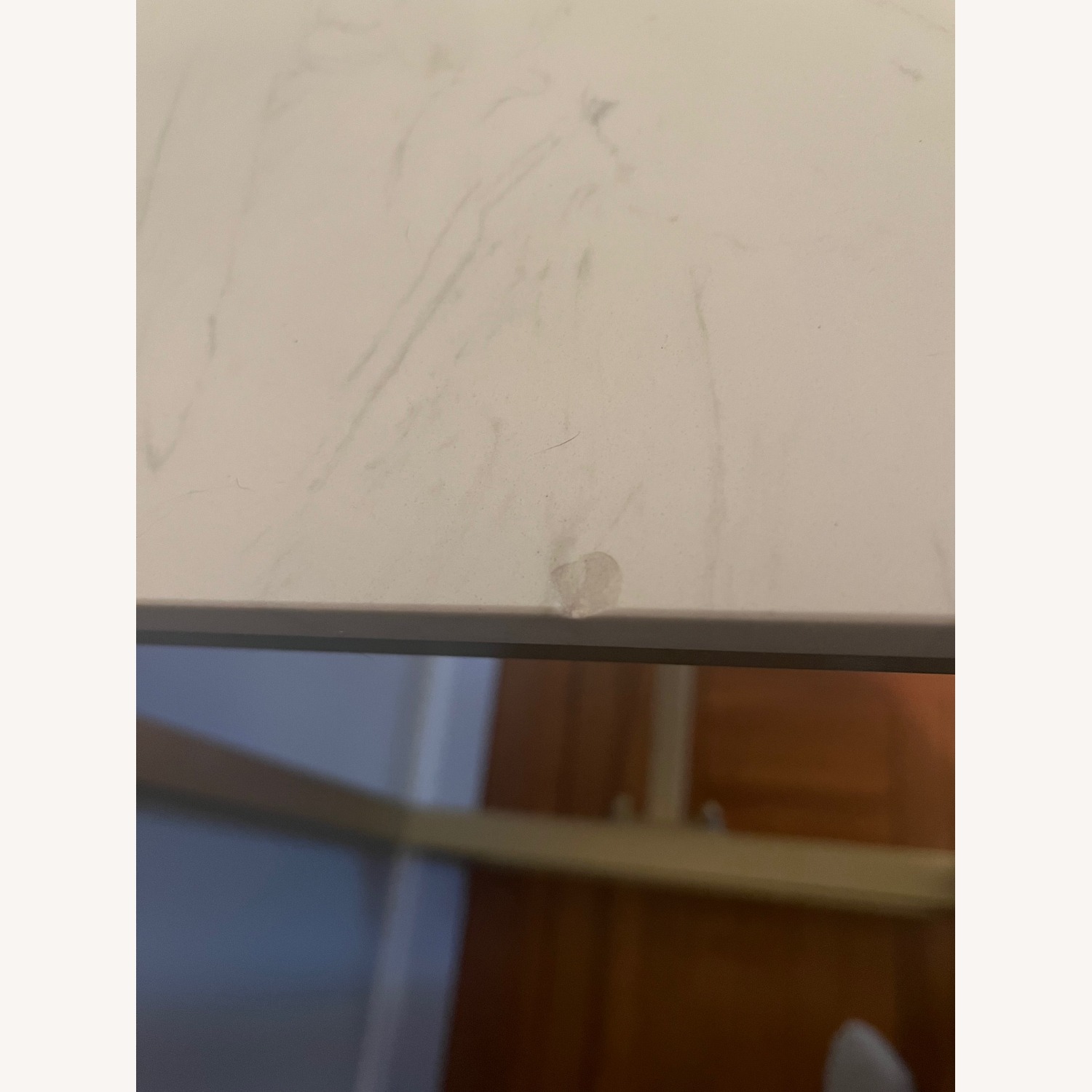 Contemporary Marble Pub Height Dining Table - image-4