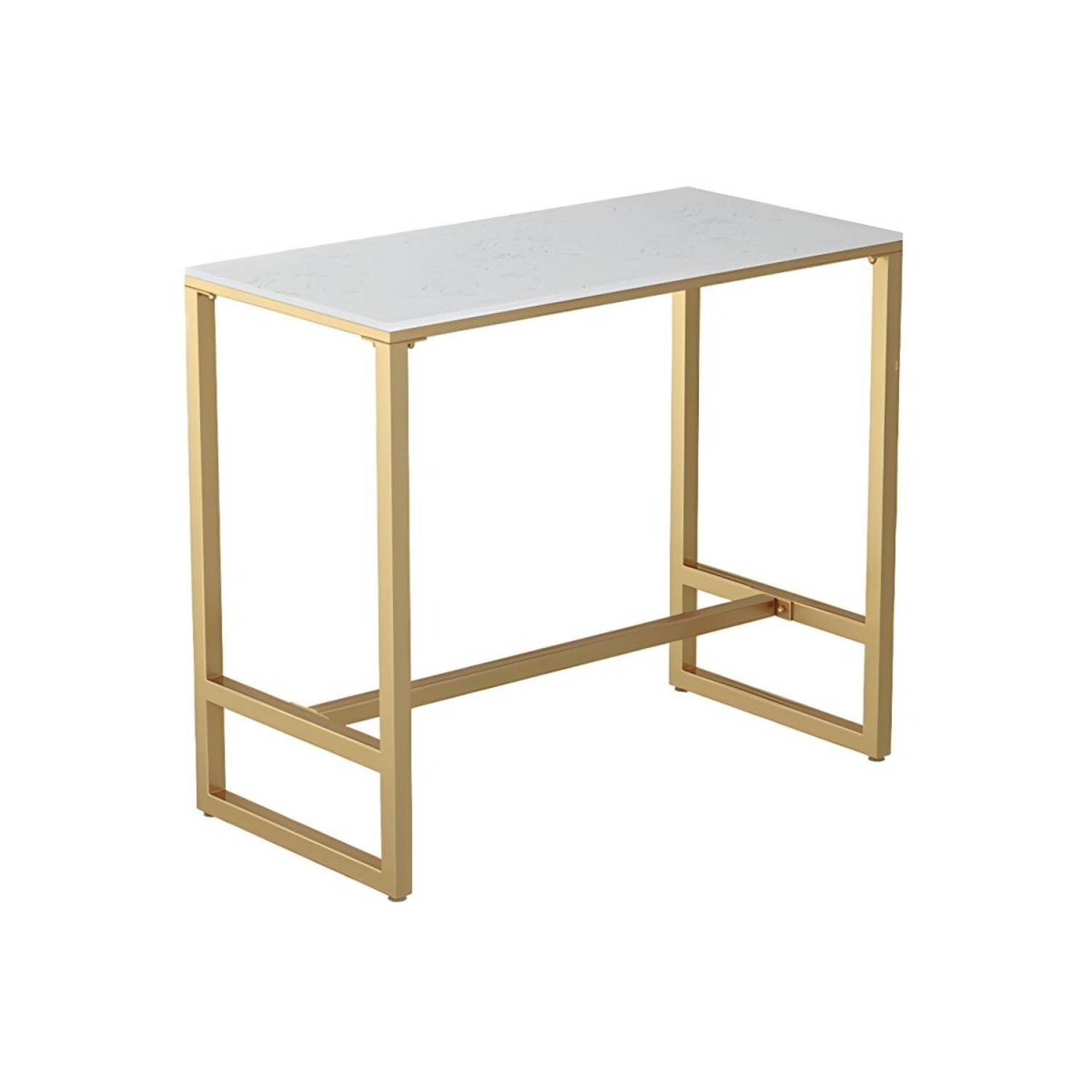 Contemporary Marble Pub Height Dining Table - image-2