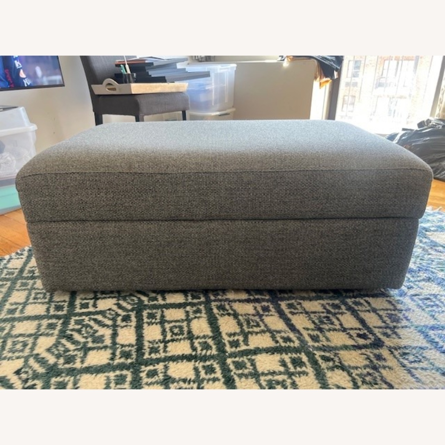 Crate & Barrel Lounge II Sofa 93 Inch + Ottoman - image-3