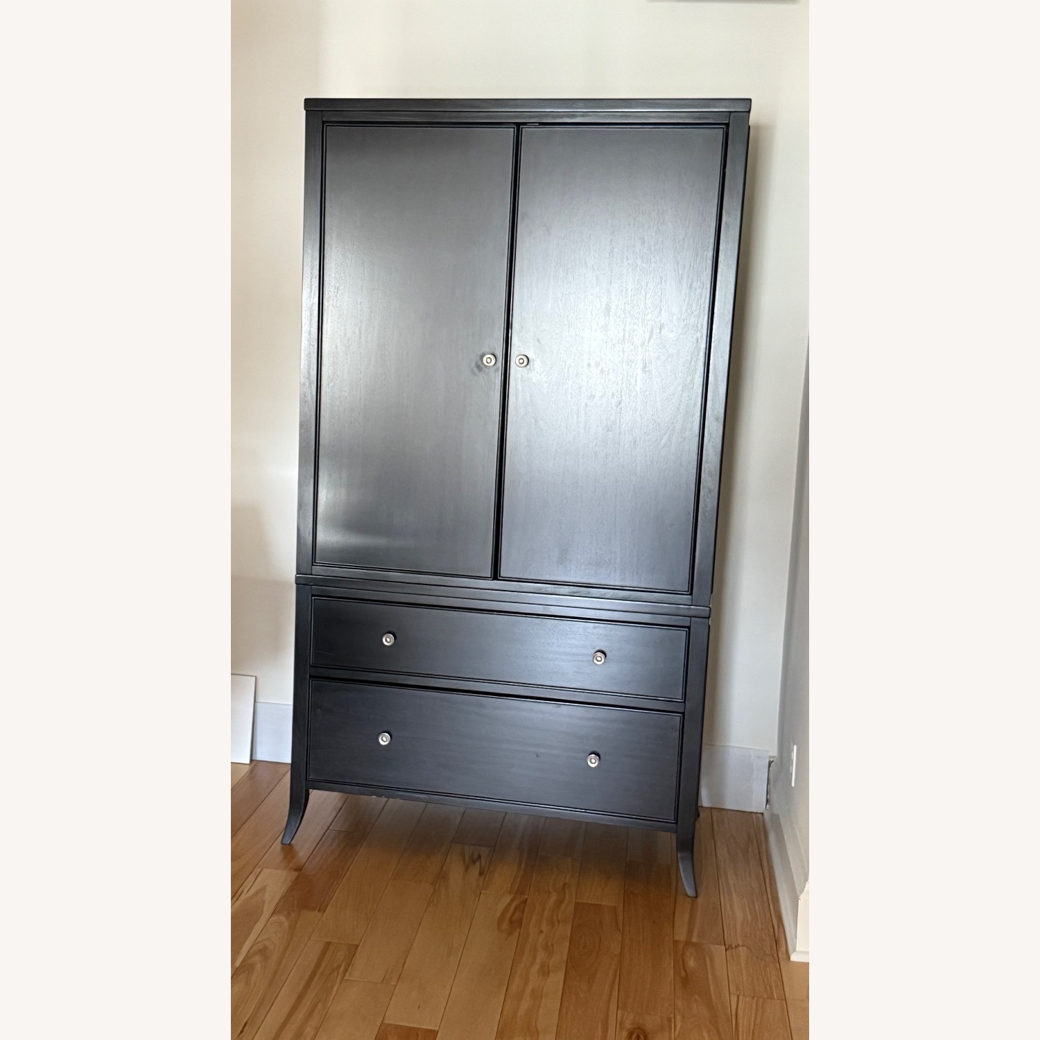 Arhaus Black Wood Armoire - image-1