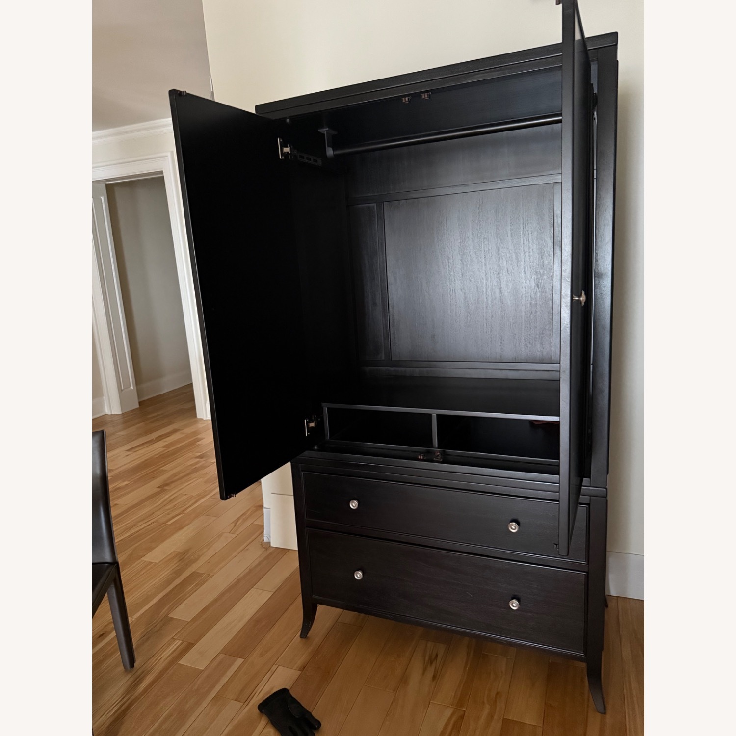 Arhaus Black Wood Armoire - image-2