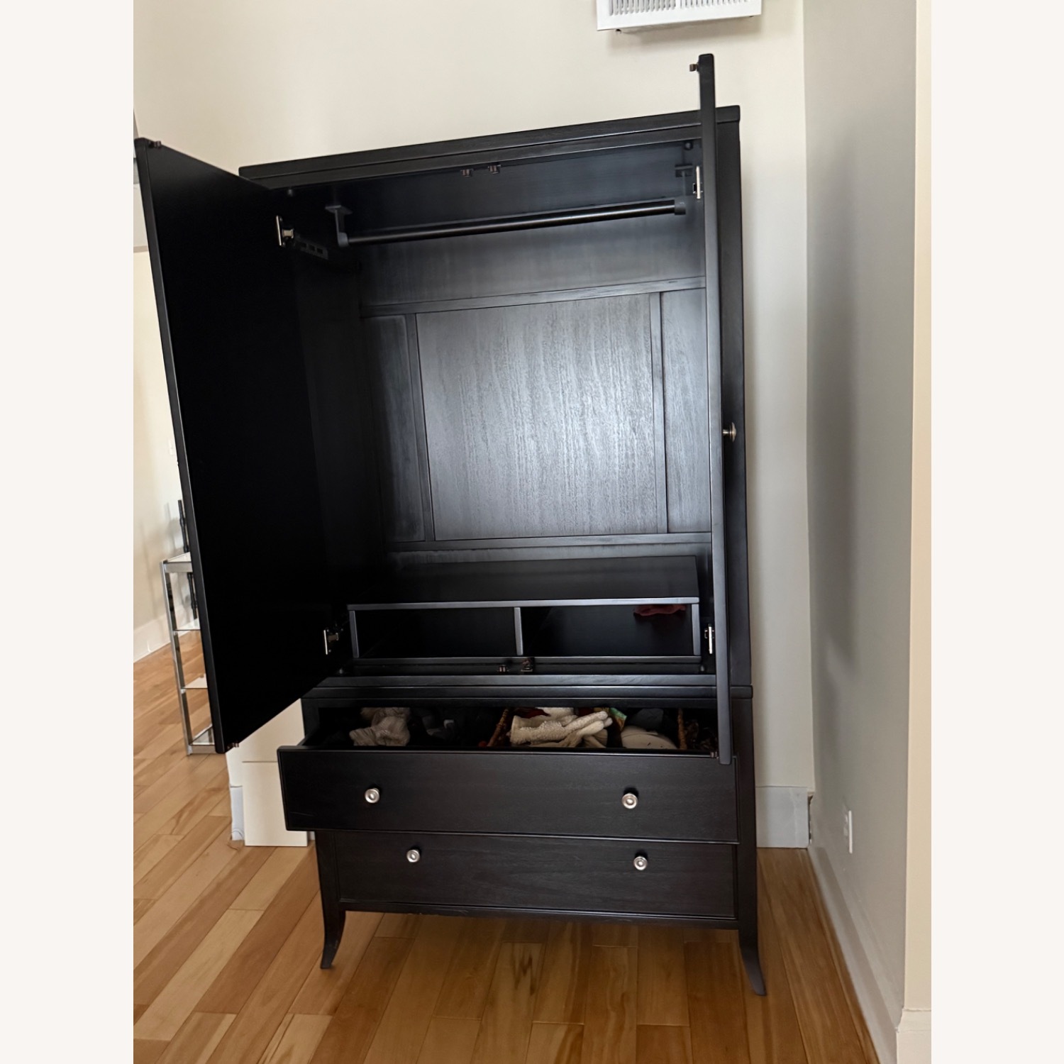 Arhaus Black Wood Armoire - image-3