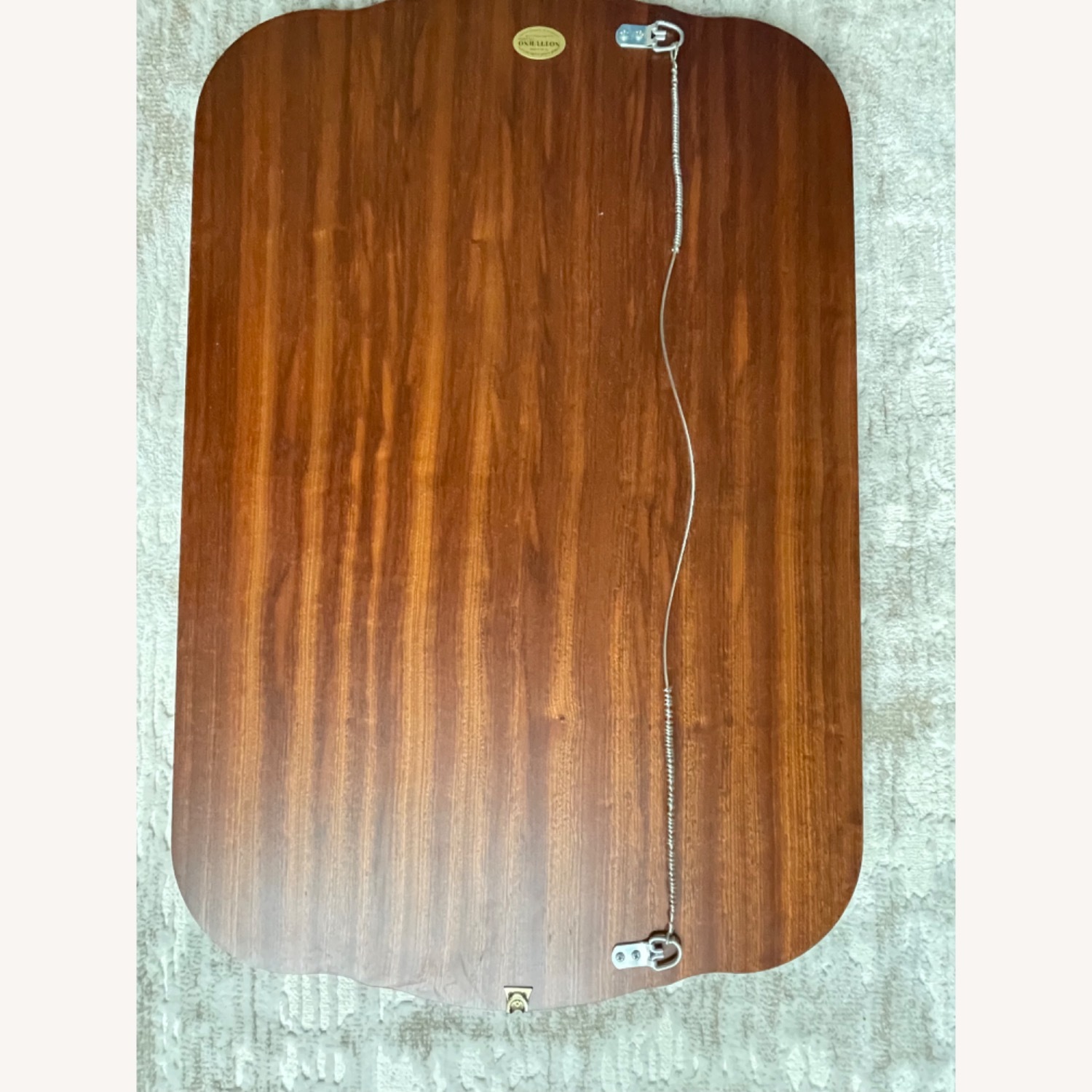 Inlaid Italian Wood Frame Mirror - image-3