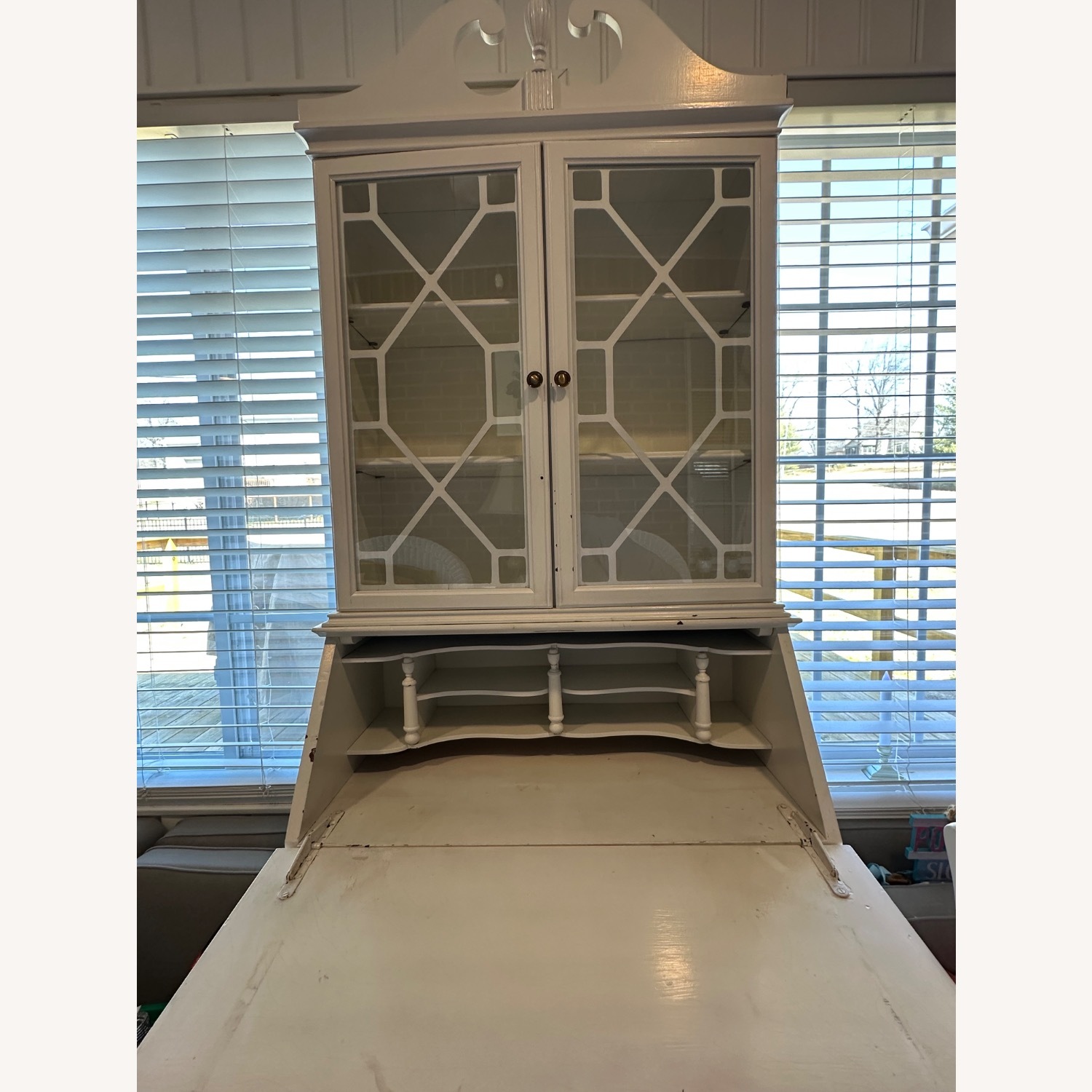 Antique Vintage Secretary Hutch - image-2