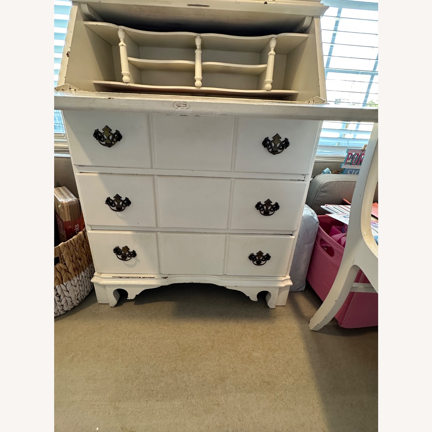 Antique Vintage Secretary Hutch - image-3