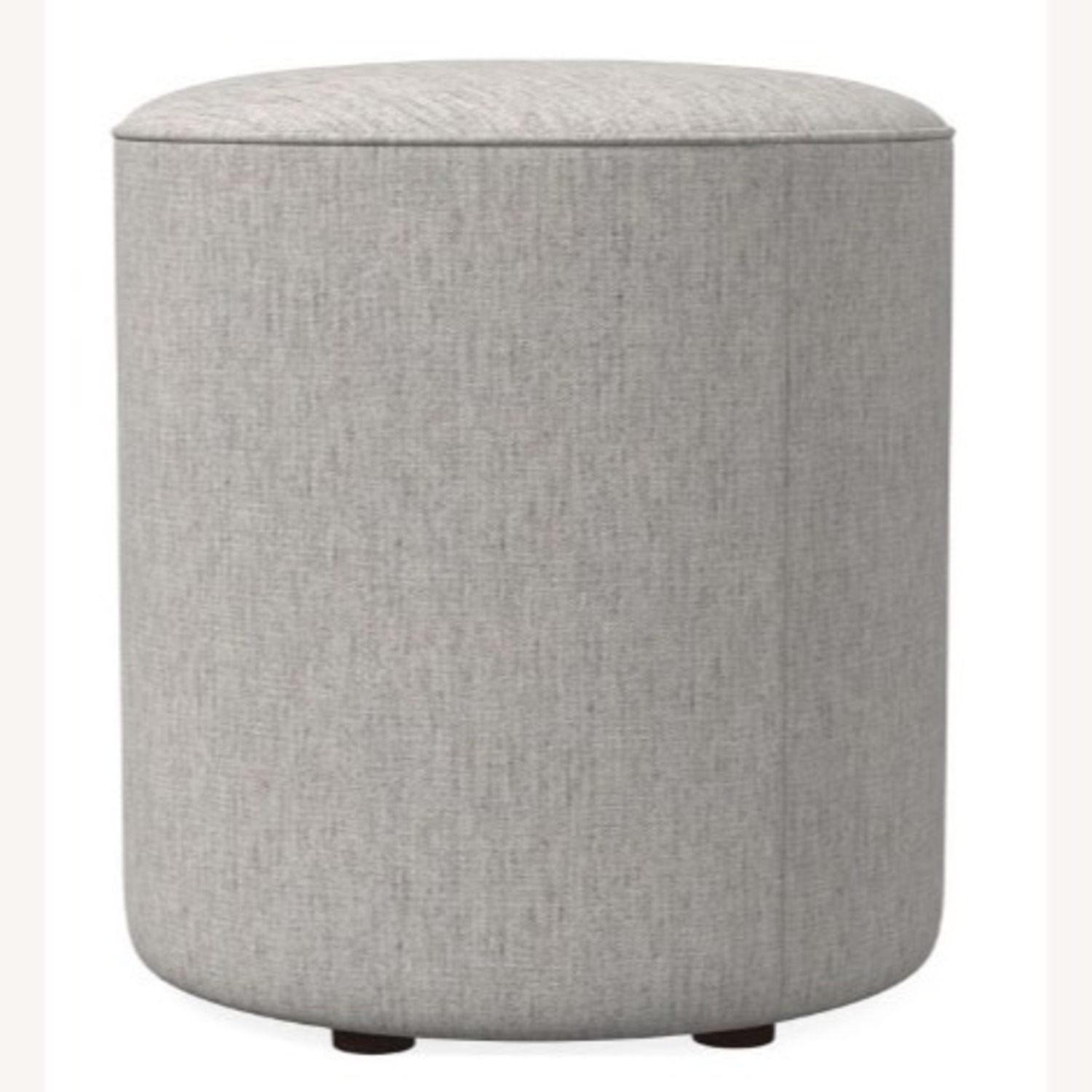 West Elm Isla Light Gray Ottoman - image-1
