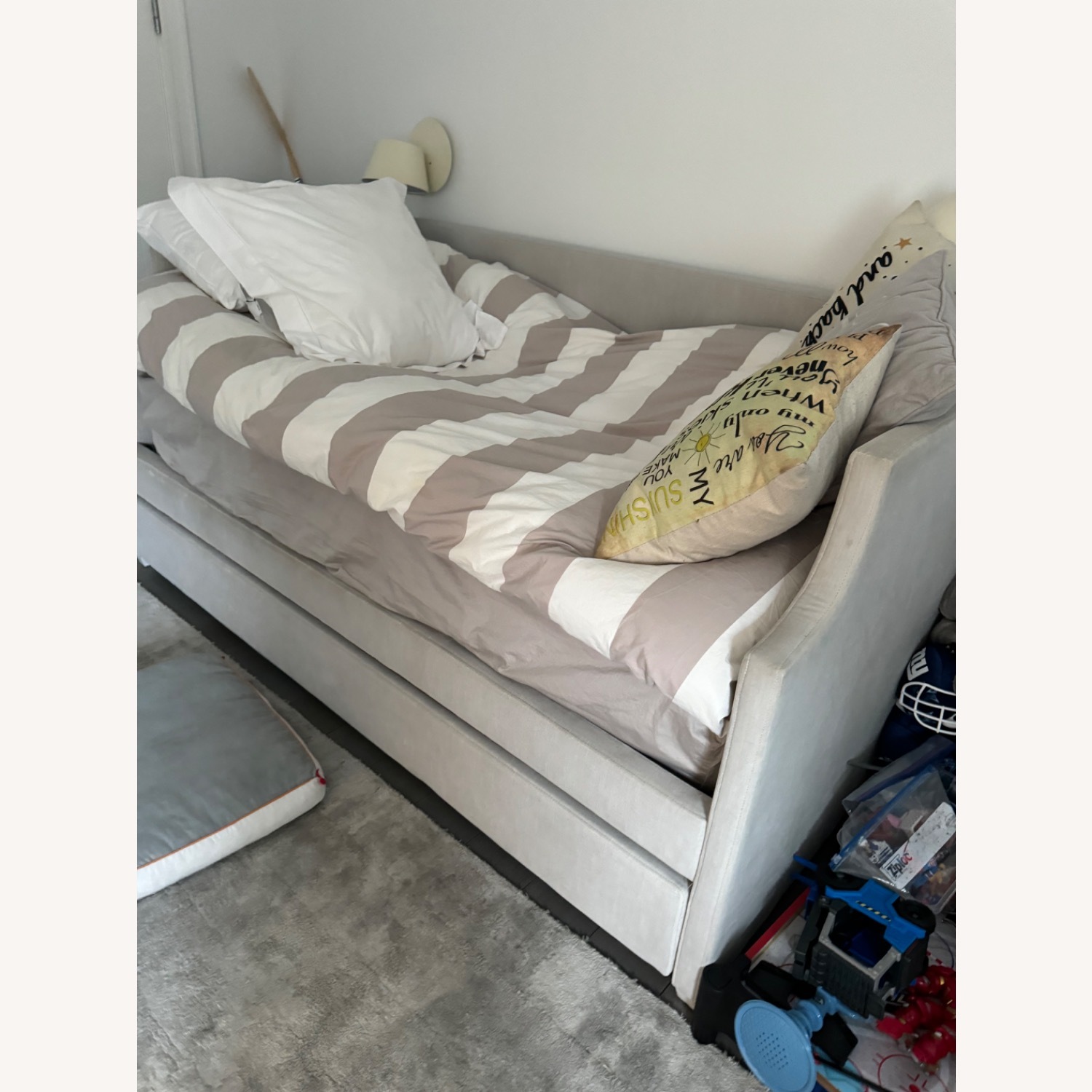 Restoration Hardware Annika Upholstered Daybed with Trundle - image-2