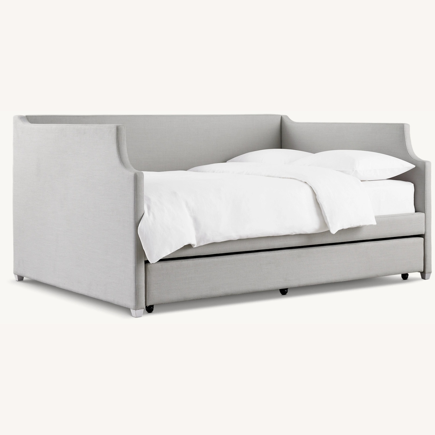 Restoration Hardware Annika Upholstered Daybed with Trundle - image-0