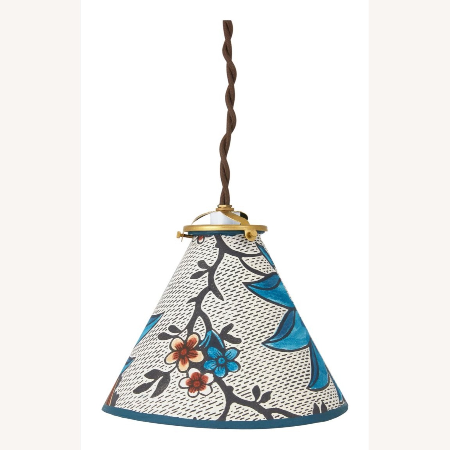Pendant Light with Designer Paper Shade - image-0