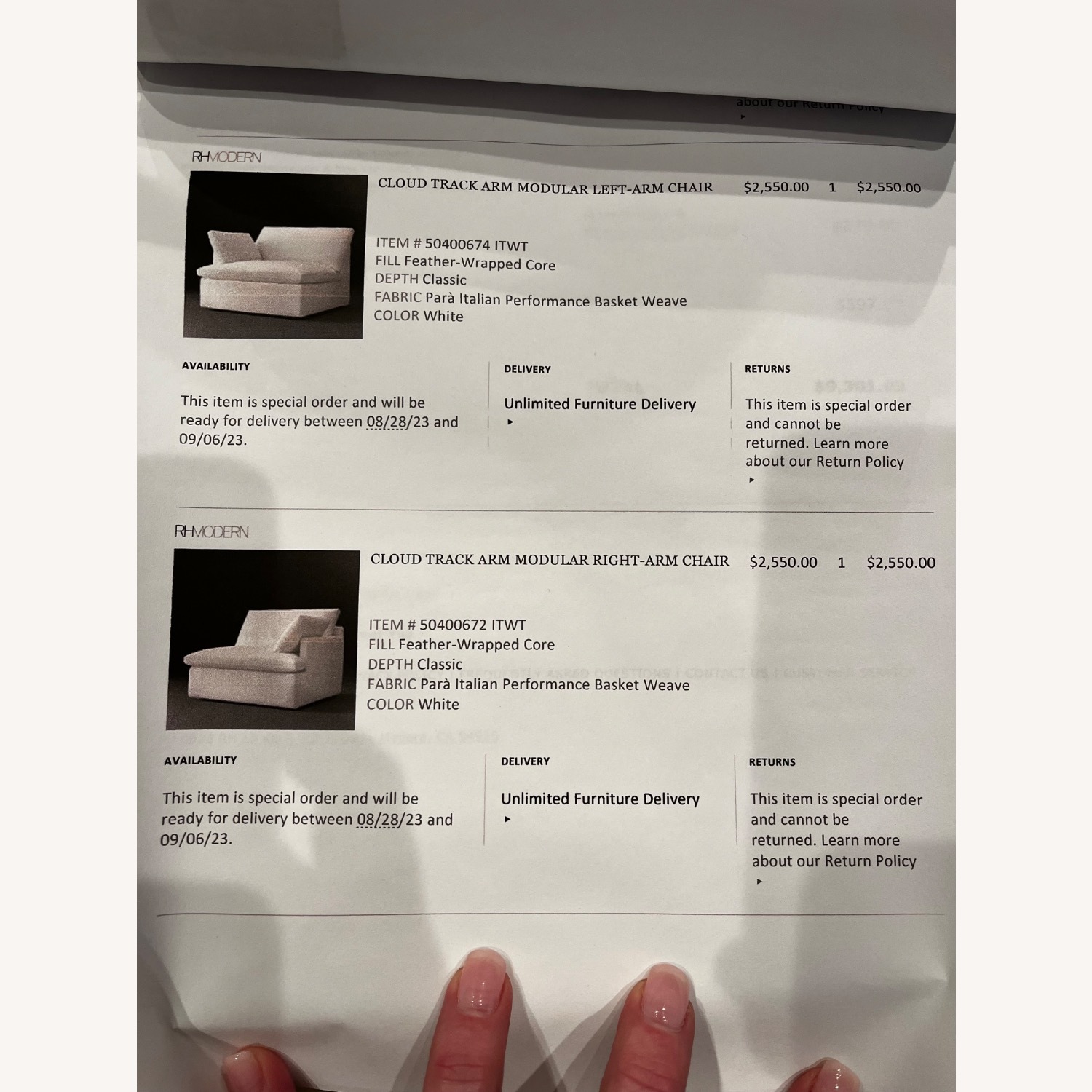 Restoration Hardware Cloud Couch  - image-15