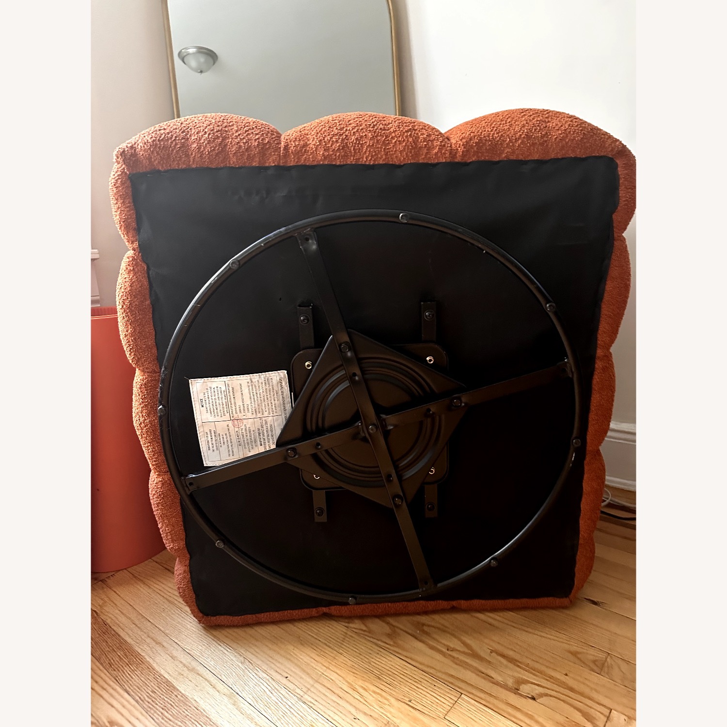 Wade Logan Armir Wide Tufted Swivel Barrel Armchair - image-4