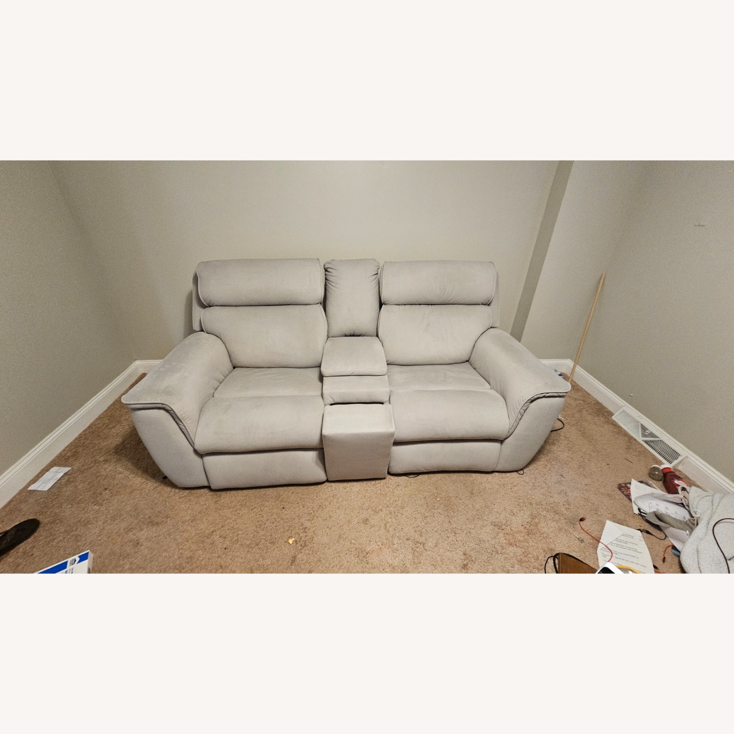 Havertys Power Adjustable Loveseat - image-1