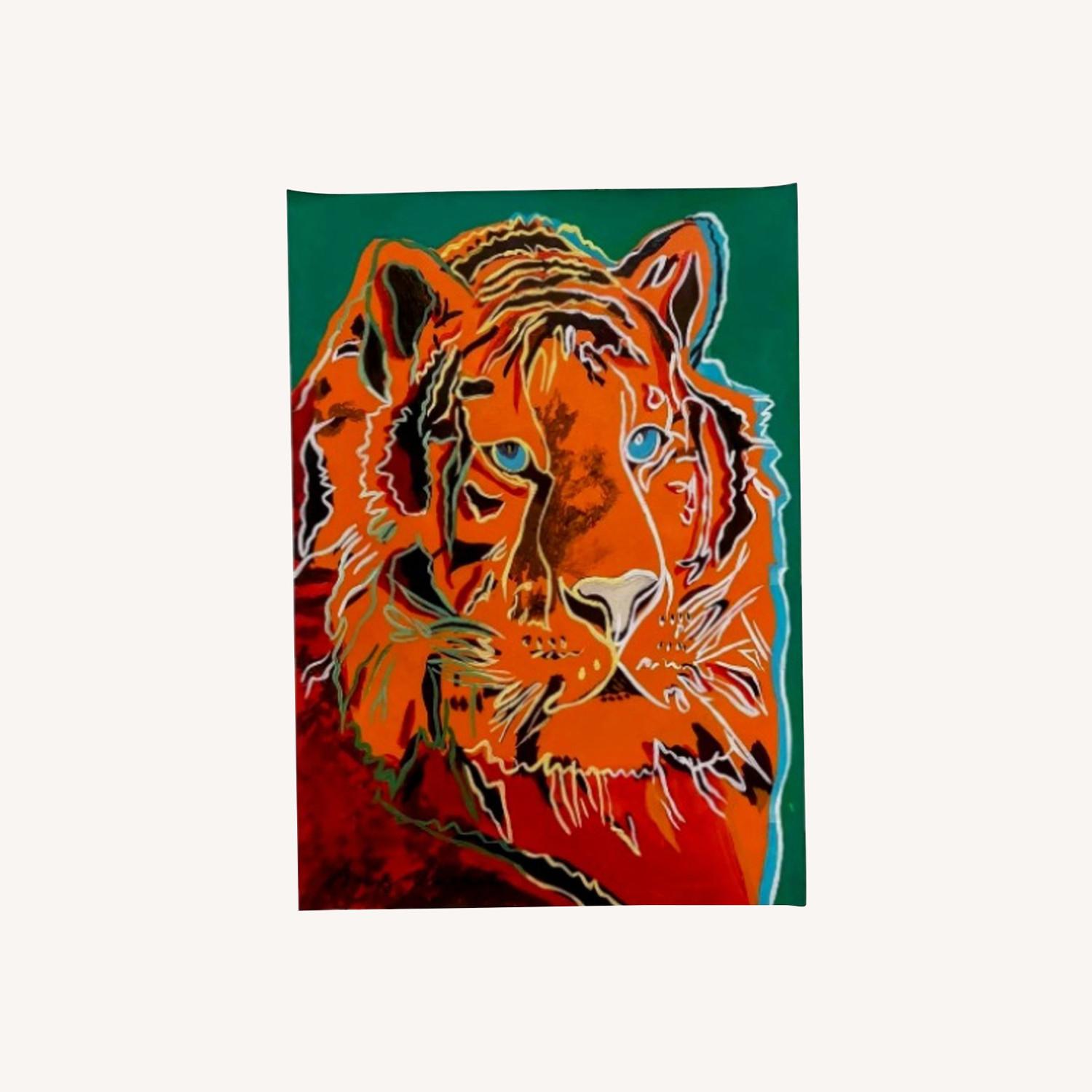 Andy Warhol Lion Oil Painting  - image-0
