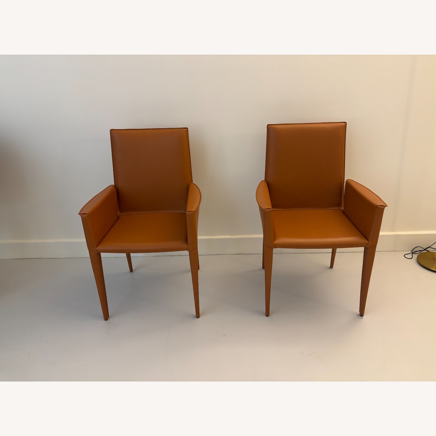 Design Within Reach Bottega Leather Dining Armchair - image-3