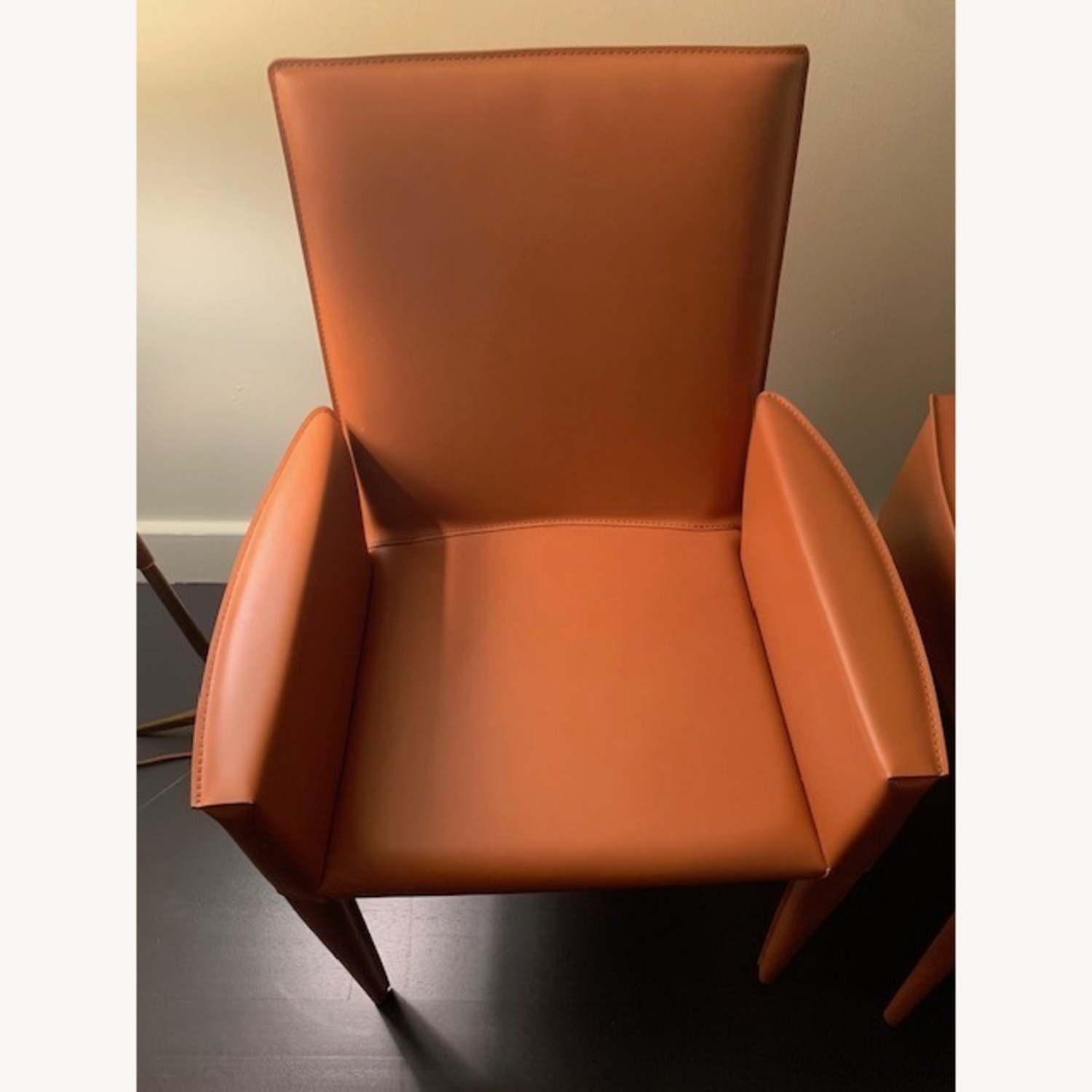 Design Within Reach Bottega Leather Dining Armchair - image-2