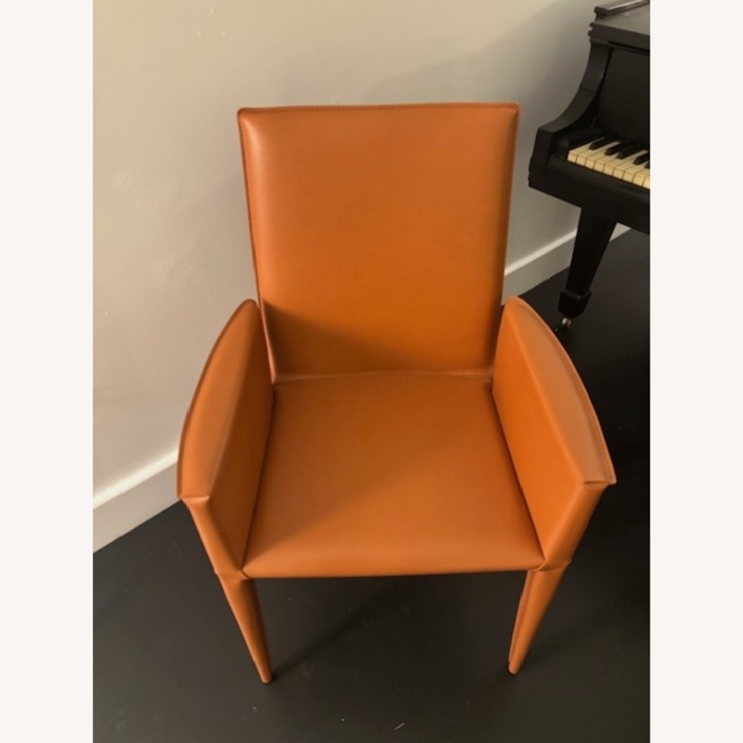 Design Within Reach Bottega Leather Dining Armchair - image-1