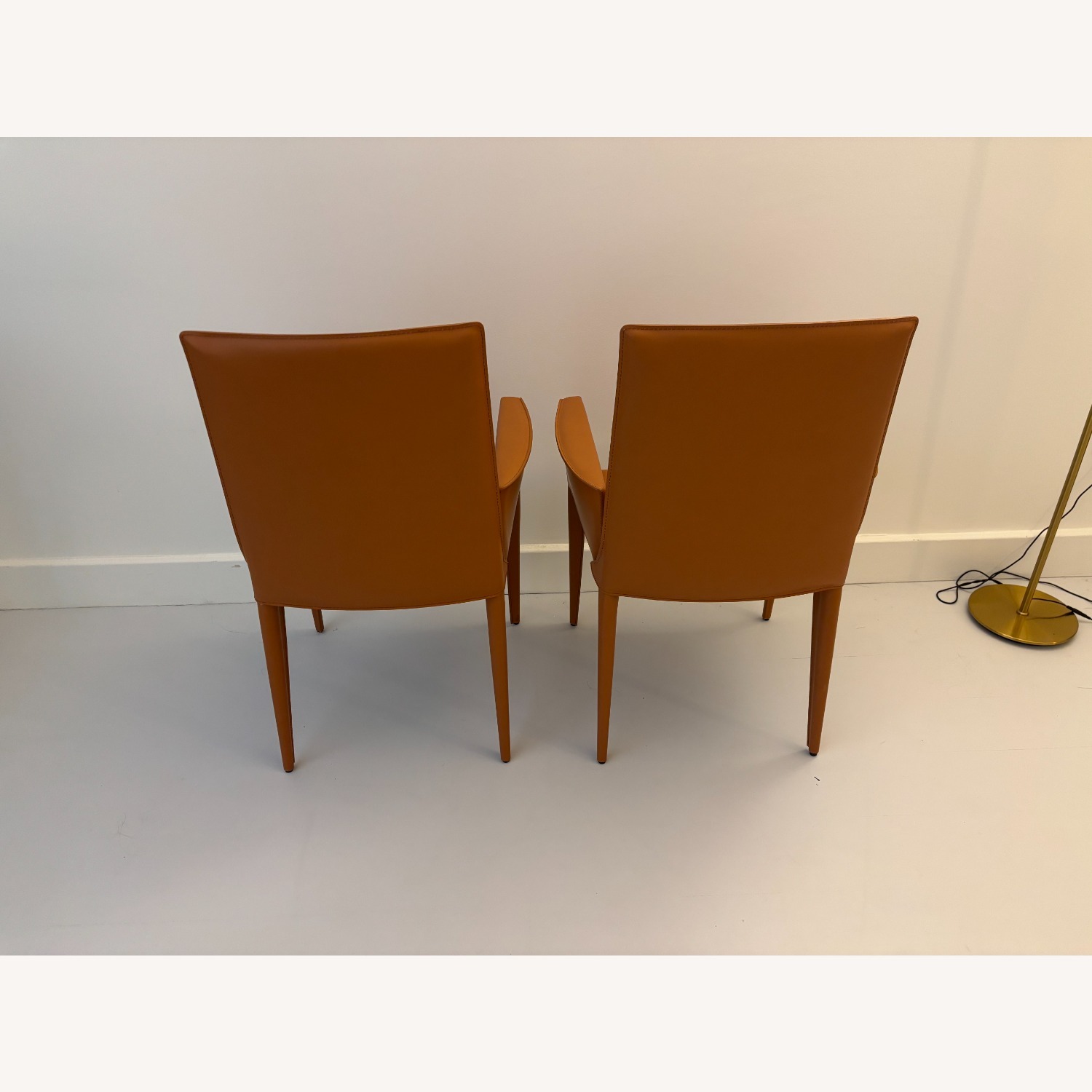Design Within Reach Bottega Leather Dining Armchair - image-4
