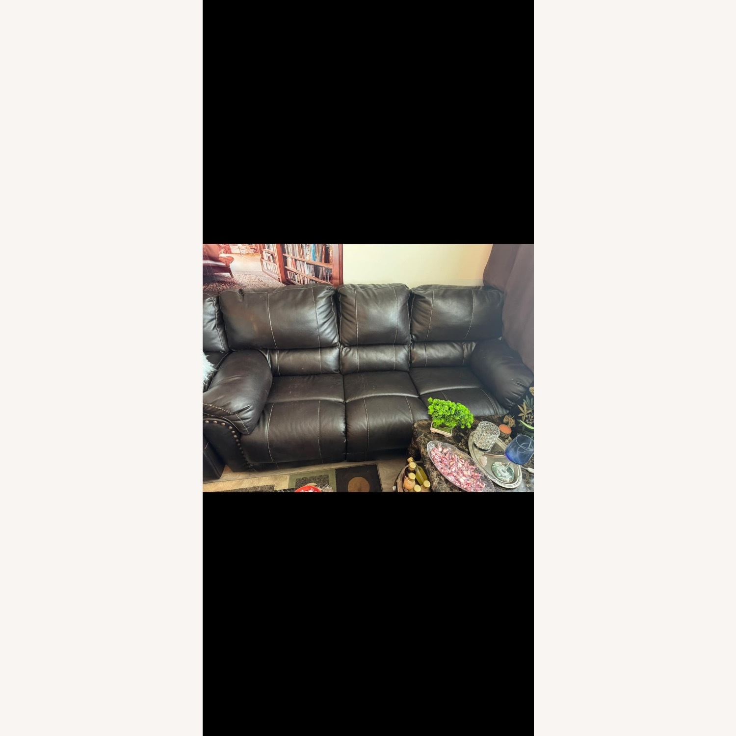 Power Recliner Leather Sofa - image-3