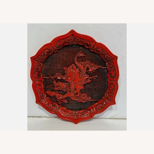 Used Cinnebar Dragon Plate  for sale on AptDeco