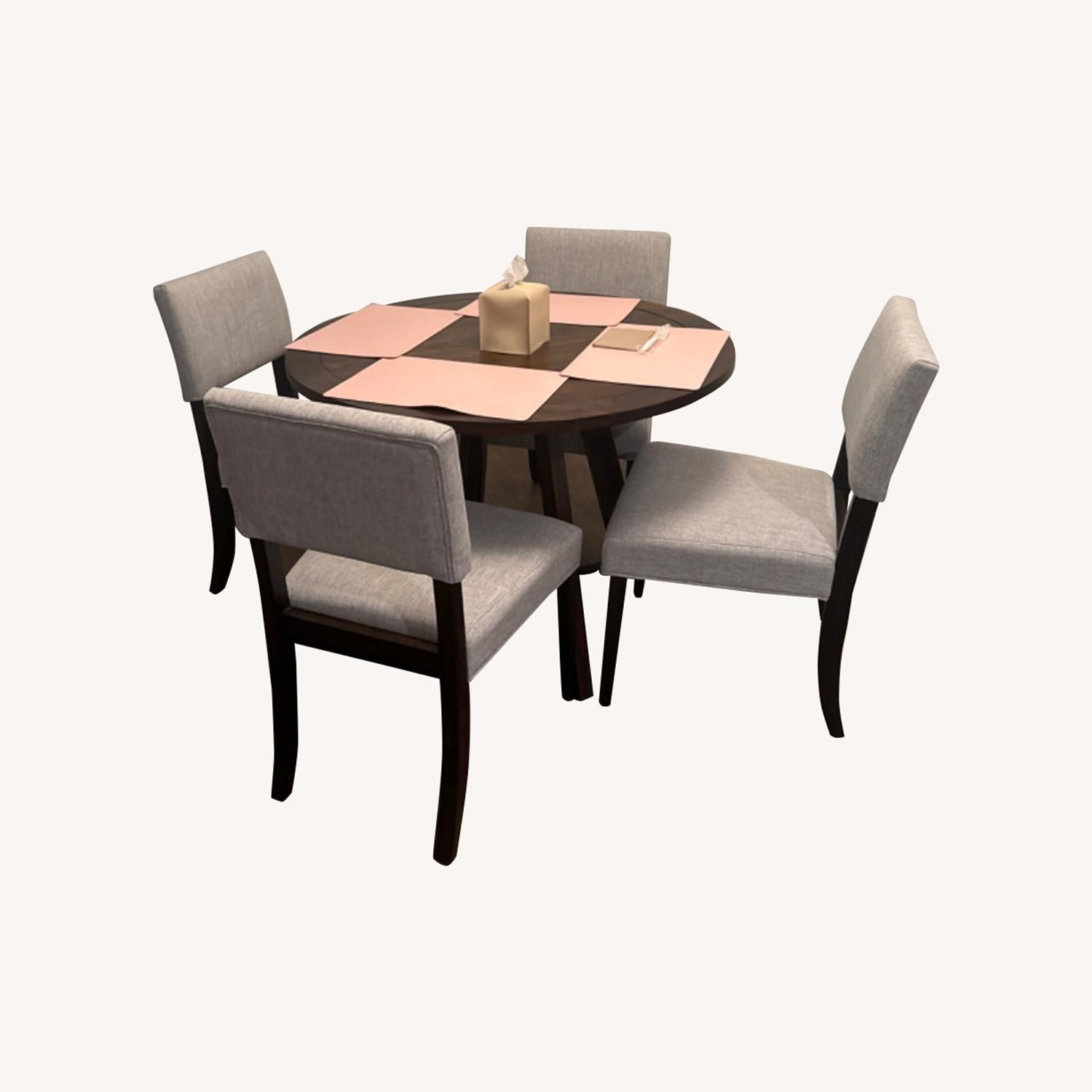 Living Spaces Table and 4 Chairs Set - image-0