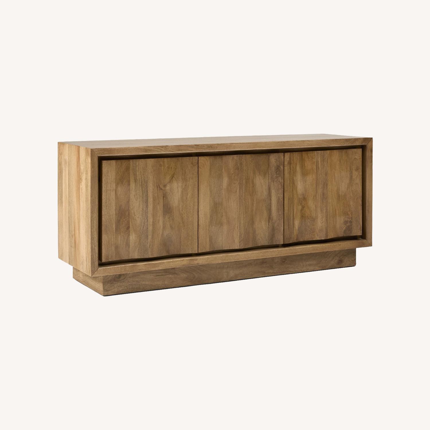 West Elm Carved Pattern Media Console (60") - image-0