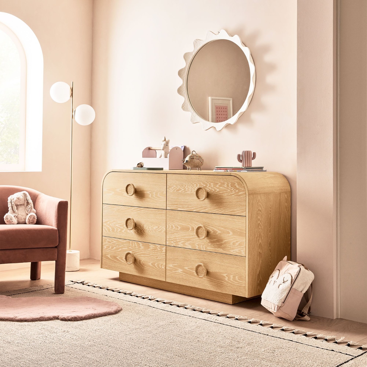 West Elm Kids Statement Knob 6-Drawer Dresser - image-7
