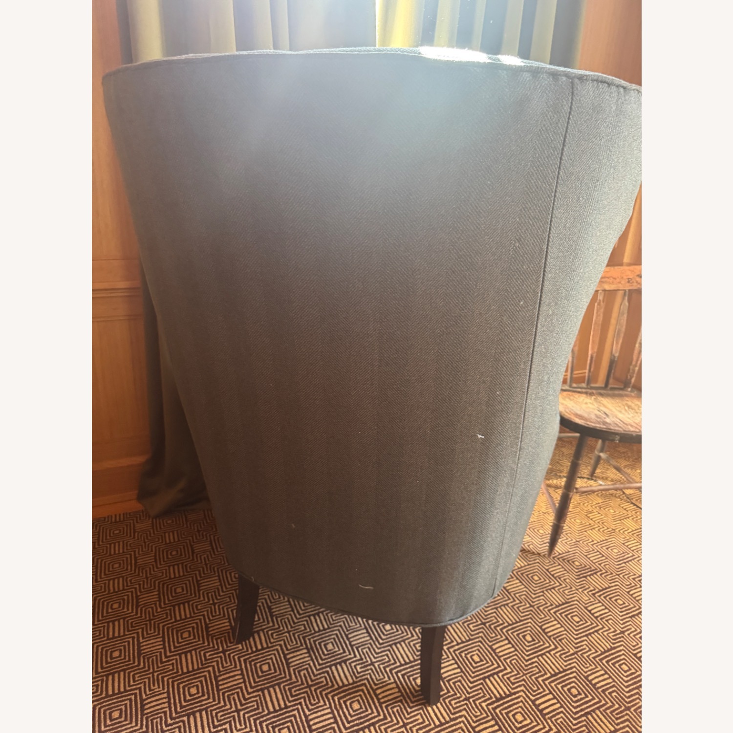 Holland and Sherry Fabric Wing Chair - image-4